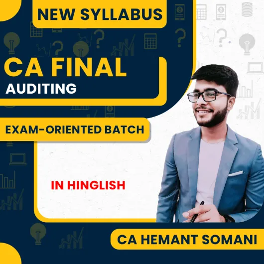 CA Hemant Somani Audit Exam Oriented Online Classes For CA Final : Google Drive Classes.