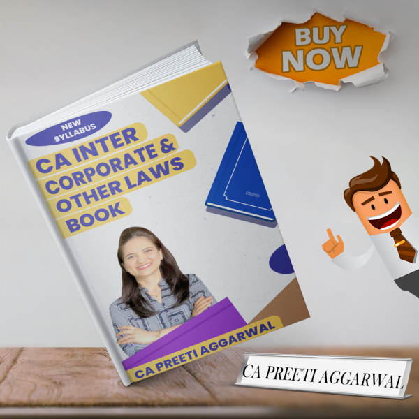CA Preeti Aggarwal Corporate & Other Laws Book For CA Inter : Study Material