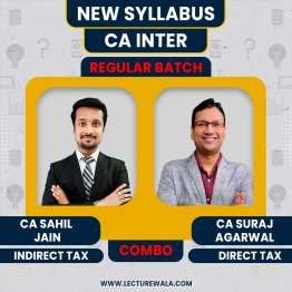 CA Sahil Jain Indirect Tax & CA Suraj Agarwal Direct Tax Combo 