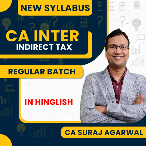  CA Suraj Agrawal GST Regular Online classes For CA Inter : Google Drive / Pen Drive Classes.