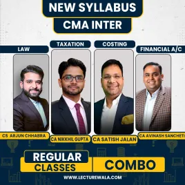 CS Arjun Chhabra, CA Nikkhil Gupta, CA Avinash Sancheti &amp; CA Satish Jalan Group 1 Regular Combo Batch for CMA Inter : online class