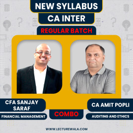 CA Inter new Syllabus Auditing &amp; Financial Management Regular Combo Classes By CA Amit Popli &amp; CFA Sanjay Saraf : Online Classes 