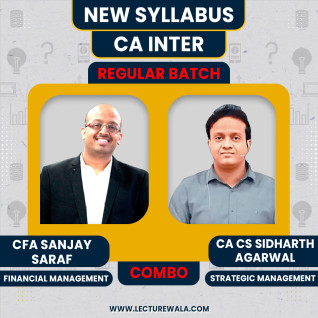 CA Inter New syllabus FM-SM regular Classes By CFA Sanjay Saraf & CA Siddharth Agarwal : Online Classes CA Inter New syllabus FM-SM regular Classes By CFA Sanjay Saraf & CA Siddharth Agarwal : Online Classes