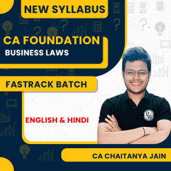 CA Foundation Sampurna Fastrack Batch Business Laws For May 2026 By Chaitanya Jain 
