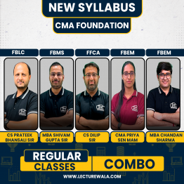 Gyan Sagar Classes All Subject Combo Regular Online Classes For CMA Foundation