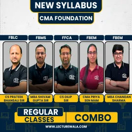 Gyan Sagar Classes All Subject Combo Regular Online Classes For CMA Foundation : Online Classes