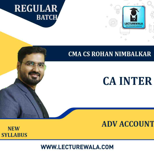 CA Inter Adv Accounting Regular Course By CMA CS Rohan Nimbalkar : Pen Drive / Online Classes