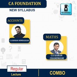 CA Foundation Maths (Regular Course) : Video Lecture + Study Material By CA Karan Chandwani  (For May / Nov 2023)