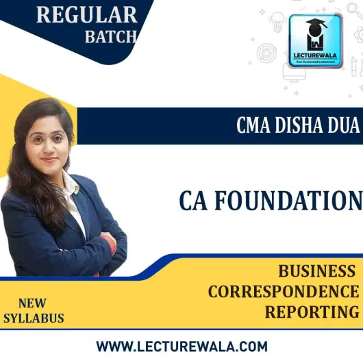 CA Foundation BCR Regular Course : Video Lecture + Study Material By CMA Disha Dua (For Nov. 2022 & May 2023) CA Foundation BCR Regular Course : Video Lecture + Study Material By CMA Disha Dua (For Nov. 2022 & May 2023)