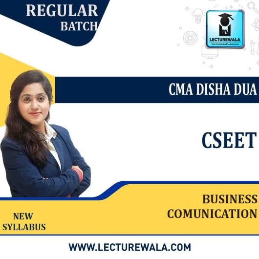 CSEET Business Comunication Regular Course : Video Lecture + Study Material By CMA Disha Dua (For May 2021 & june 2021)