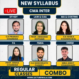 Pranav Chandak Academy Both Group All Subjects Combo Regular Online Classes For CMA Inter : Google / Pen Drive Classes.