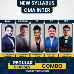  CS Arjun Chhabra, CA Ranjan Periwal, CA Bishnu Kedia, CA Vijay Sarda & CA Amit Mahajan Group 1 Regular Combo For CMA Inter