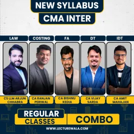 CS Arjun Chhabra, CA Ranjan Periwal, CA Bishnu Kedia, CA Vijay Sarda &amp; CA Amit Mahajan Group 1 Regular Combo For CMA Inter