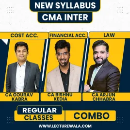 CMA Inter Combo Law, Costing, &amp; Financial Accounting By Arjun Chhabra, Gaurav Kabra &amp; Bishnu Kedia