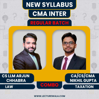 CS Arjun Chhabra Law ,CA/CS/CMA Nikhil Gupta Tax Regular Classes For CMA Inter: Google Drive & Pen Drive Classes
