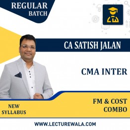 CMA Inter Financial Management and  Cost Accounting  Combo Regular Course New Syllabus By CA Satish Jalan: Pen Drive / Google Drive.