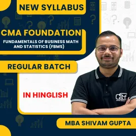 MBA Shivam Gupta Fundamentals Of Business Mathematics And Statistics (FBMS) Regular Online Classes For CMA Foundation : Online Classes MBA Shivam Gupta Fundamentals Of Business Mathematics And Statistics (FBMS) Regular Online Classes For CMA Foundation : Online Classes