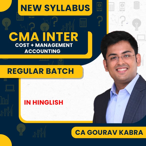 CA Gourav Kabra COST & MA Combo Regular Online Classes For CMA Inter: Online Classes