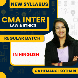 Prof Hemangi Kothari Law & Ethics Regular Online Classes For CMA Inter  : Pen Drive / Google Drive Classes