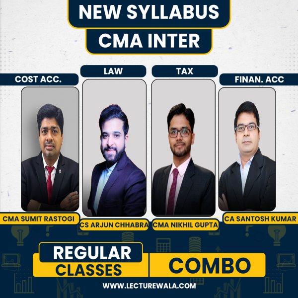 CS Arjun Chhabra Law ,CA/CS/CMA Nikhil Gupta Tax, CMA Sumit Rastogi cost accounting & CA Santosh Kumar FA Regular Classes For CMA Inter: Google Drive & Pen Drive Classes