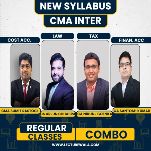 CS Arjun Chhabra Law ,CA Nikunj Goenka Tax, CMA Sumit Rastogi cost accounting & CA Santosh Kumar FA Regular Classes For CMA Inter: Google Drive & Pen Drive Classes