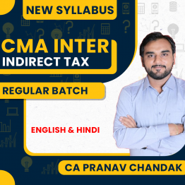 CA Pranav Chandak CMA Inter Indirect Tax 