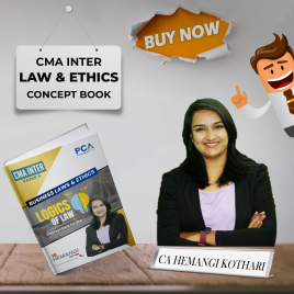 CA Hemangi Kothari Law &amp; Ethics Concept Book For CMA Inter : Study Material