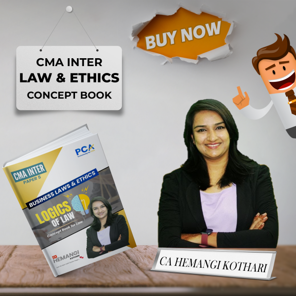 CA Hemangi Kothari Law & Ethics Concept Book For CMA Inter : Study Material