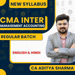 CA Aditya Sharma Management Accounting Regular Online Classes For CMA Inter : Pen Drive / Google Drive Classes