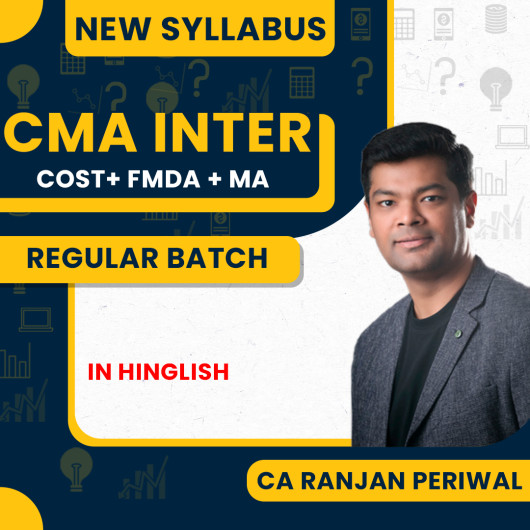 CA Ranjan Periwal FMDA & Cost Accounting And Management Accounting Combo Regular Online Classes For CMA Inter : Pen Drive / Online Classes