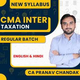CA Pranav Chandak Taxation (DT & IDT) Regular Online Classes For CMA Inter : Google Drive / Pen Drive classes.