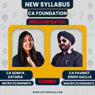 CS Somya Kataria Micro Economics & CA Pavneet Singh Saluja Macro Economics Regular Online Classes For CA Foundation : Online Classes CS Somya Kataria Micro Economics & CA Pavneet Singh Saluja Macro Economics Regular Online Classes For CA Foundation : Online Classes