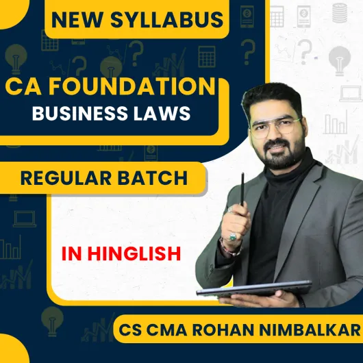 CMA CS Rohan Nimbalkar Business Laws Regular Online Classes For CA Foundation : Google Drive Classes 