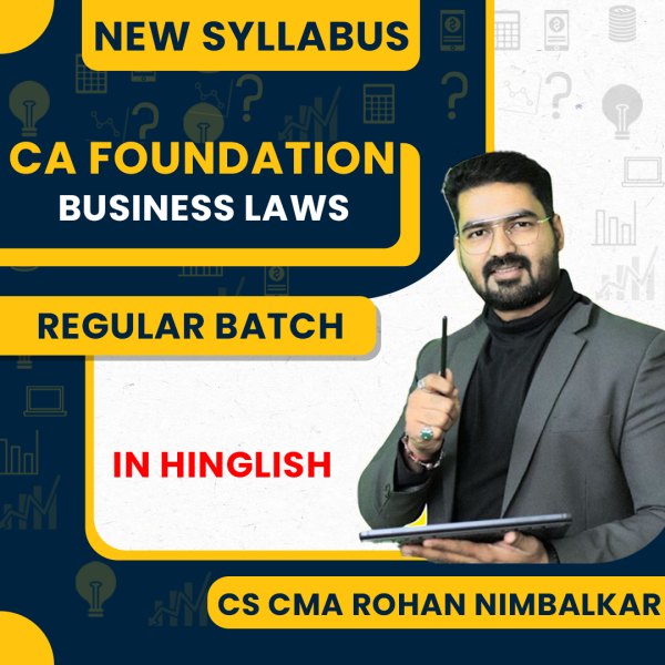 CMA CS Rohan Nimbalkar  Business Laws Regular Online Classes For CA Foundation : Google Drive Classes 