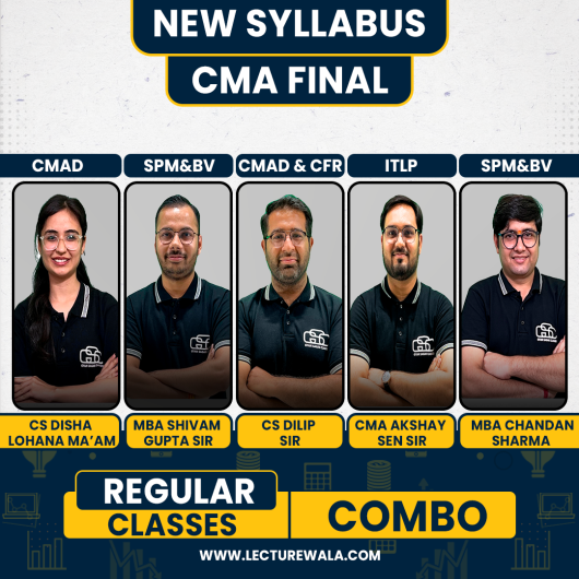 Gyan Sagar Classes Group - 4 All Subjects Regular Combo Classes for CMA Final Online Classes