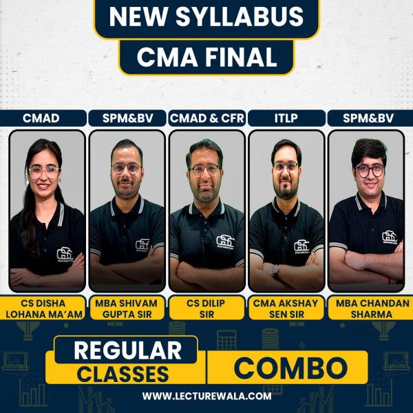 Gyan Sagar Classes Group - 4  All Subjects Regular Combo Classes for CMA Final Online Classes