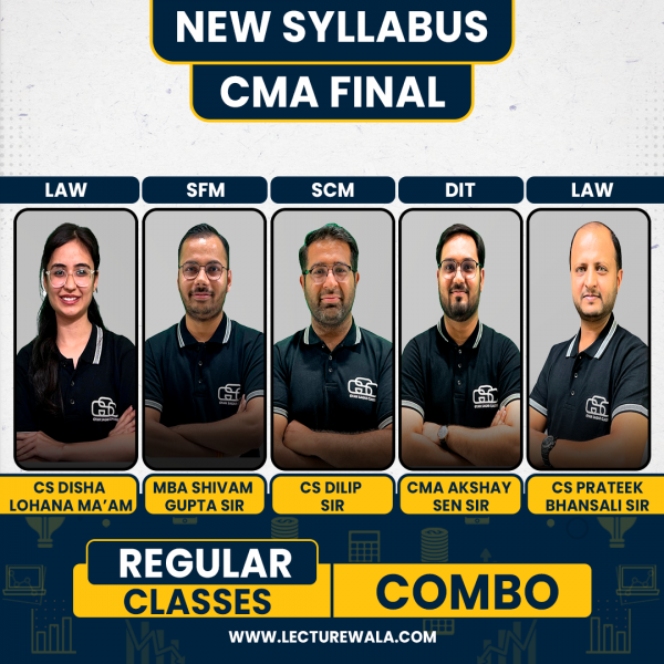 Gyan Sagar Classes Group - 3 All Subjects Regular Combo Classes for CMA Final Online Classes