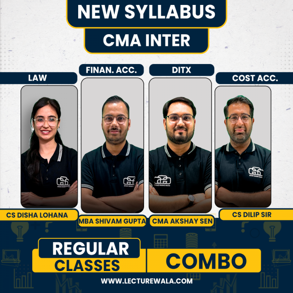 Gyan Sagar Classes Group - 1 All Subjects Regular Combo Classes for CMA Inter Online Classes