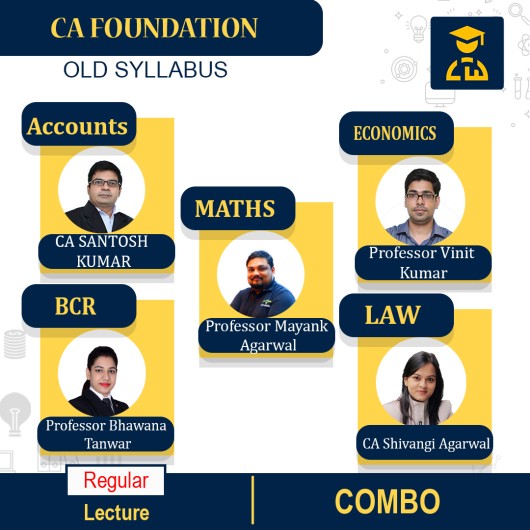 CA Foundation All Subject Combo Regular Batch New Syllabus By COC Education: Online Classes.