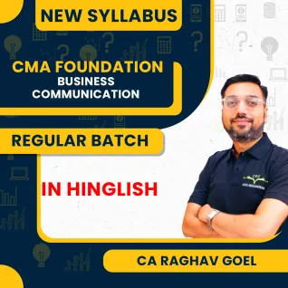 CMA Foundation New Syllabus Business Communication Regular Classes By CA Raghav Goel: Pendrive / Online Classes. CMA Foundation New Syllabus Business Communication Regular Classes By CA Raghav Goel: Pendrive / Online Classes.