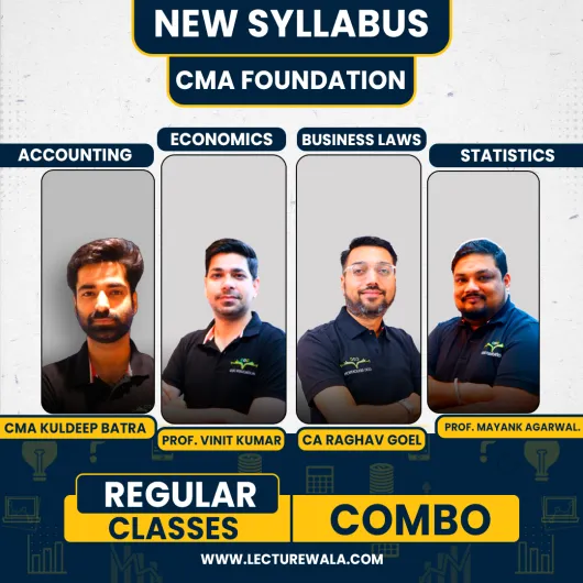 CMA Foundation New Syllabus All Subjects Regular Combo Classes By COC Education With CA Raghav Goel : Pen Drive / Online Classes.