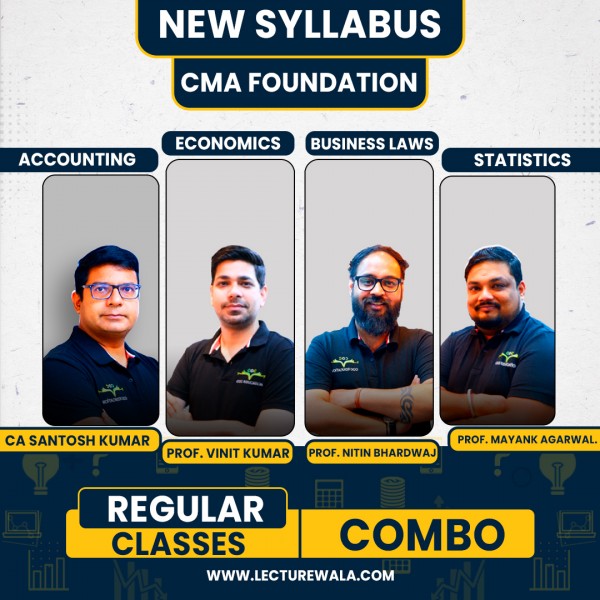 CMA Foundation New Syllabus All Subjects Regular Combo Classes By COC Education With Prof. Nitin Bhardwaj :  Pen Drive / Online Classes.