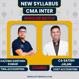 CMA Inter New Syllabus Group - 1 Financial & Cost Accounting Regular Combo Classes By CA Santosh Kumar & CA Satish Jalan: Pen Drive / Online Classes. CMA Inter New Syllabus Group - 1 Financial & Cost Accounting Regular Combo Classes By CA Santosh Kumar & CA Satish Jalan: Pen Drive / Online Classes.