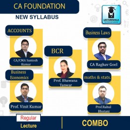CA Foundation Combo (Law + Maths + Account + BCR + Economics) Regular Course : Video Lecture + Study Material By COC Education (For May 2022 & Nov 2022)
