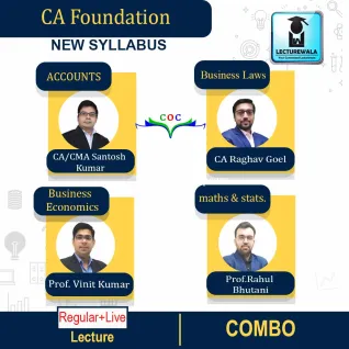 CA Foundation Combo (Law +BCR+ Maths + Account + Economics) Regular Course : Video Lecture + Study Material By COC Education (For Nov 2022 & May 2023) CA Foundation Combo (Law +BCR+ Maths + Account + Economics) Regular Course : Video Lecture + Study Material By COC Education (For Nov 2022 & May 2023)