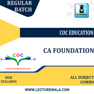 CA Foundation Combo Regular Course By COC Education : Online / Pendrive classes. CA Foundation Combo Regular Course By COC Education : Online / Pendrive classes.