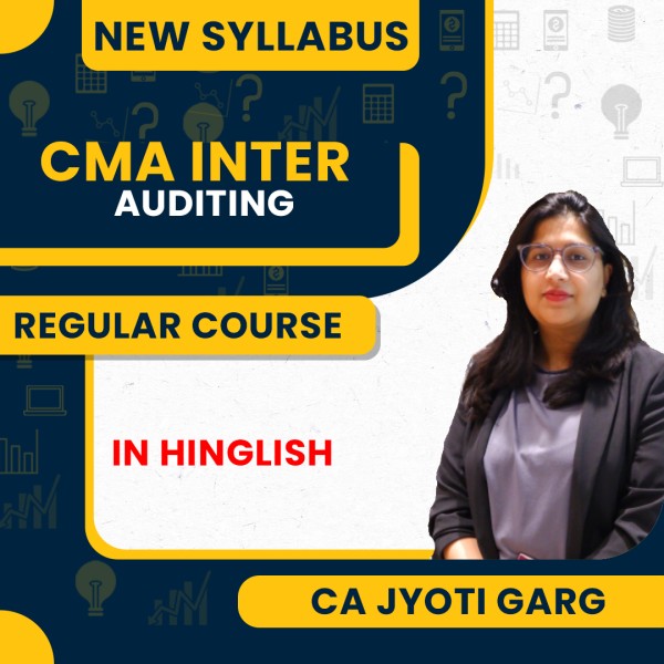 CA Jyoti Garg Auditing Regular Classes For CMA Inter Online Classes