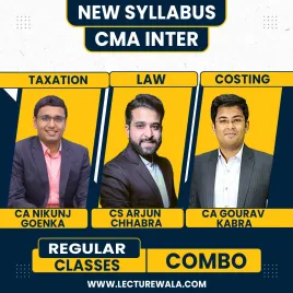 CS LLM Arjun Chhabra Law, CA Nikunj Goenka Tax &amp; CA Gourav Kabra Costing Regular Combo For CMA Inter : Google Drive Classes.