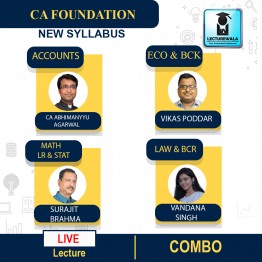 CA FOUNDATION COMBO ALL SUBJECT (LIVE BATCH) BATCH STARTS FROM 7TH APRIL BY ABHIMANYYU AGARWAL : LIVE BATCH	 	 	 	