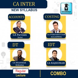 CA Inter Group - 1 Combo  Regular Batch by CA Purushottam Aggarwal & CA Parveen Jindal & CA Rajkumar & CA Bhanwar Borana : PEN DRIVE / ONLINE CLASSES.